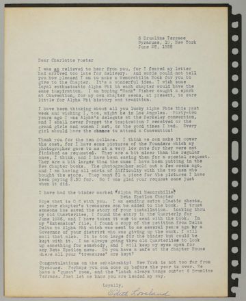 Beta Epsilon Chapter Alpha Phi Memorabilia Scrapbook, Page 23