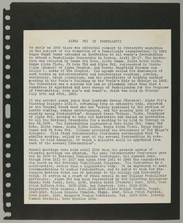 Beta Epsilon Chapter Alpha Phi Memorabilia Scrapbook, Page 21