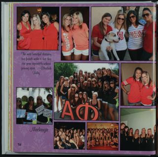 Alpha Phi Beta Epsilon Chapter Photo Book, 2011, Page 38