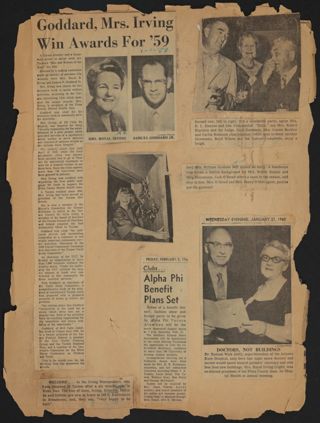 Beta Epsilon Chapter Scrapbook, 1960-1961, Page 9
