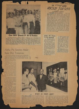 Beta Epsilon Chapter Scrapbook, 1960-1961, Page 15