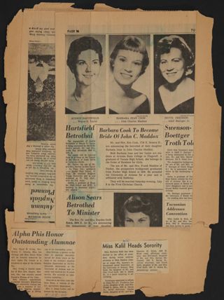 Beta Epsilon Chapter Scrapbook, 1960-1961, Page 17
