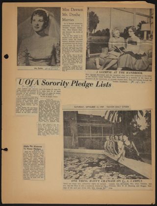 Beta Epsilon Chapter Scrapbook, 1951-1981, Page 3