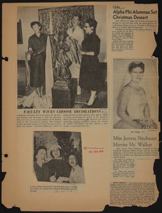 Beta Epsilon Chapter Scrapbook, 1951-1981, Page 11
