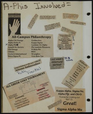 Alpha Phi Scrapbook, 1988, Page 2
