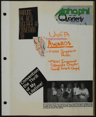 Alpha Phi Scrapbook, 1988, Page 11