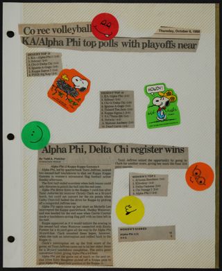 Alpha Phi Scrapbook, 1988, Page 21