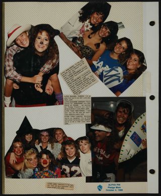 Alpha Phi Scrapbook, 1988, Page 26