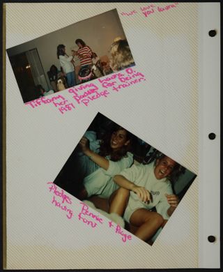 Alpha Phi Scrapbook, 1988, Page 38
