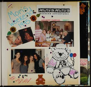 Alpha Phi Spring New Member Class Scrapbook, 1995, Page 9