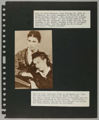 Beta Epsilon Chapter Alpha Phi Memorabilia Scrapbook, Page 5