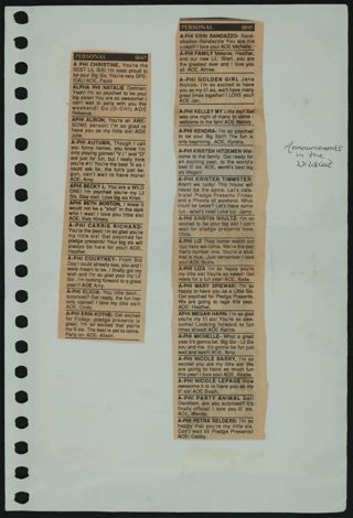 Alpha Phi Beta Epsilon Chapter Scrapbook, 1992-1993, Page 31