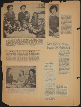 Beta Epsilon Chapter Scrapbook, 1962, Page 19