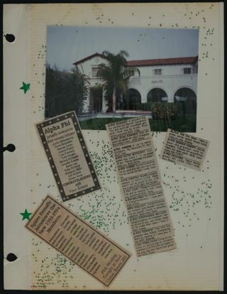 Beta Epsilon Chapter Scrapbook, 1993, Page 6