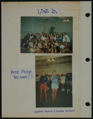 Beta Epsilon Chapter Scrapbook, 1993, Page 11