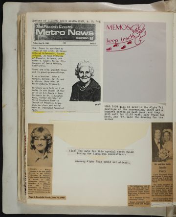 Alpha Phi Ivy League Alumnae Scrapbook, Page 62