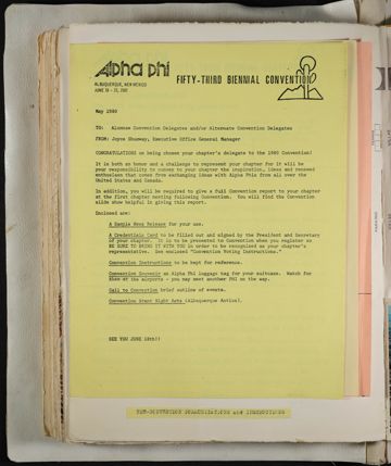 Alpha Phi Ivy League Alumnae Scrapbook, Page 66