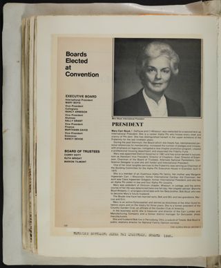 Alpha Phi Ivy League Alumnae Scrapbook, Page 74