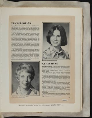 Alpha Phi Ivy League Alumnae Scrapbook, Page 75