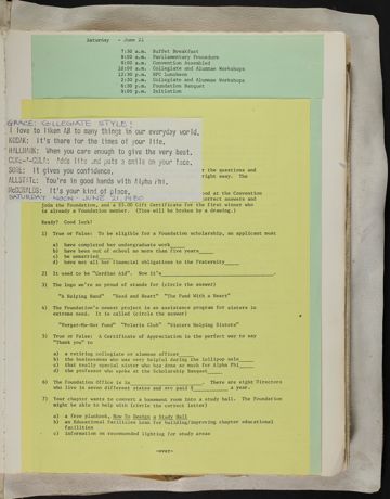 Alpha Phi Ivy League Alumnae Scrapbook, Page 87