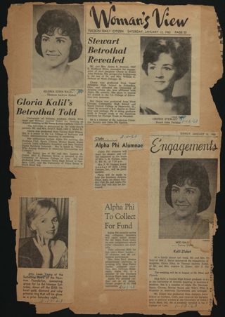 Beta Epsilon Chapter Scrapbook, 1963-1966, Page 1
