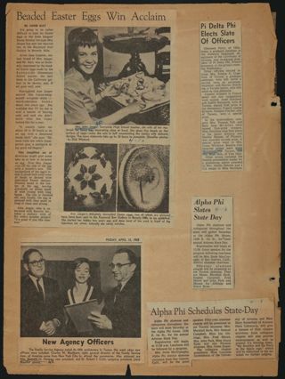 Beta Epsilon Chapter Scrapbook, 1963-1966, Page 10
