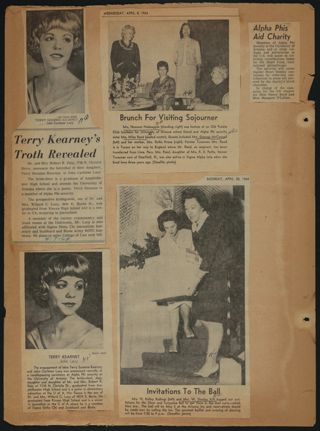 Beta Epsilon Chapter Scrapbook, 1963-1966, Page 38