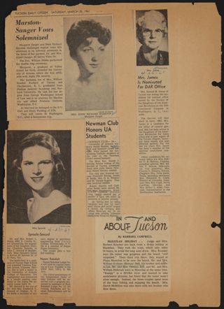 Beta Epsilon Chapter Scrapbook, 1961, Page 4