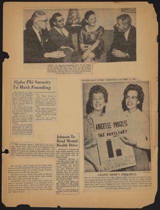 Beta Epsilon Chapter Scrapbook, 1961, Page 19