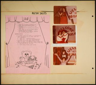 Beta Tau Chapter Scrapbook, 1970s-1980s, Page 139