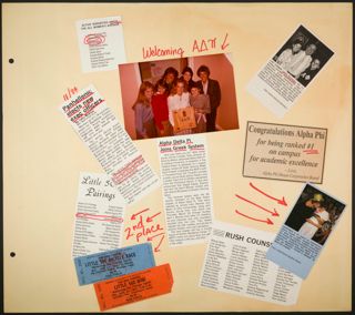Beta Tau Chapter Scrapbook, 1970s-1980s, Page 140