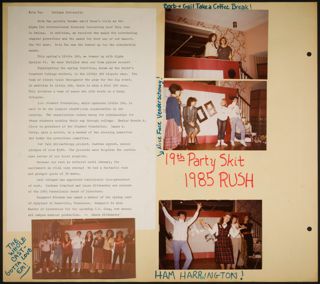 Beta Tau Chapter Scrapbook, 1970s-1980s, Page 141