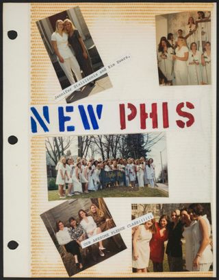 Beta Tau Chapter Scrapbook, 1992-1995, Page 9
