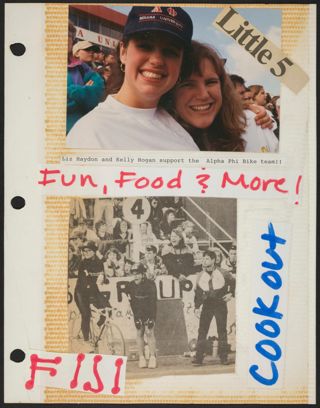 Beta Tau Chapter Scrapbook, 1992-1995, Page 19