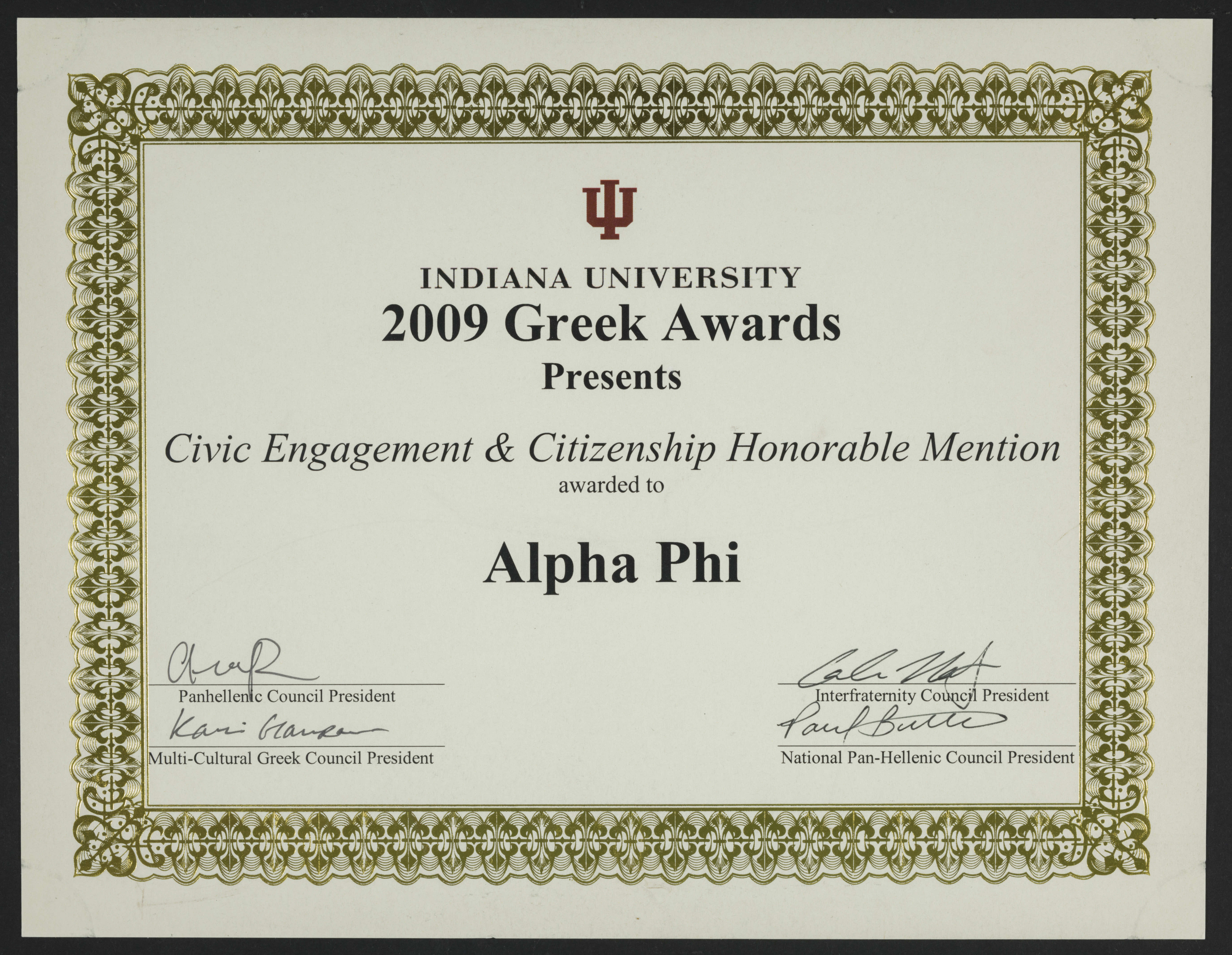 Civic Engagement Award