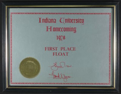 First Place Homecoming Float