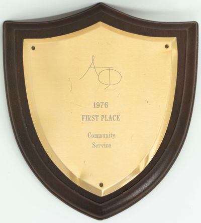 First Place Community Service Award