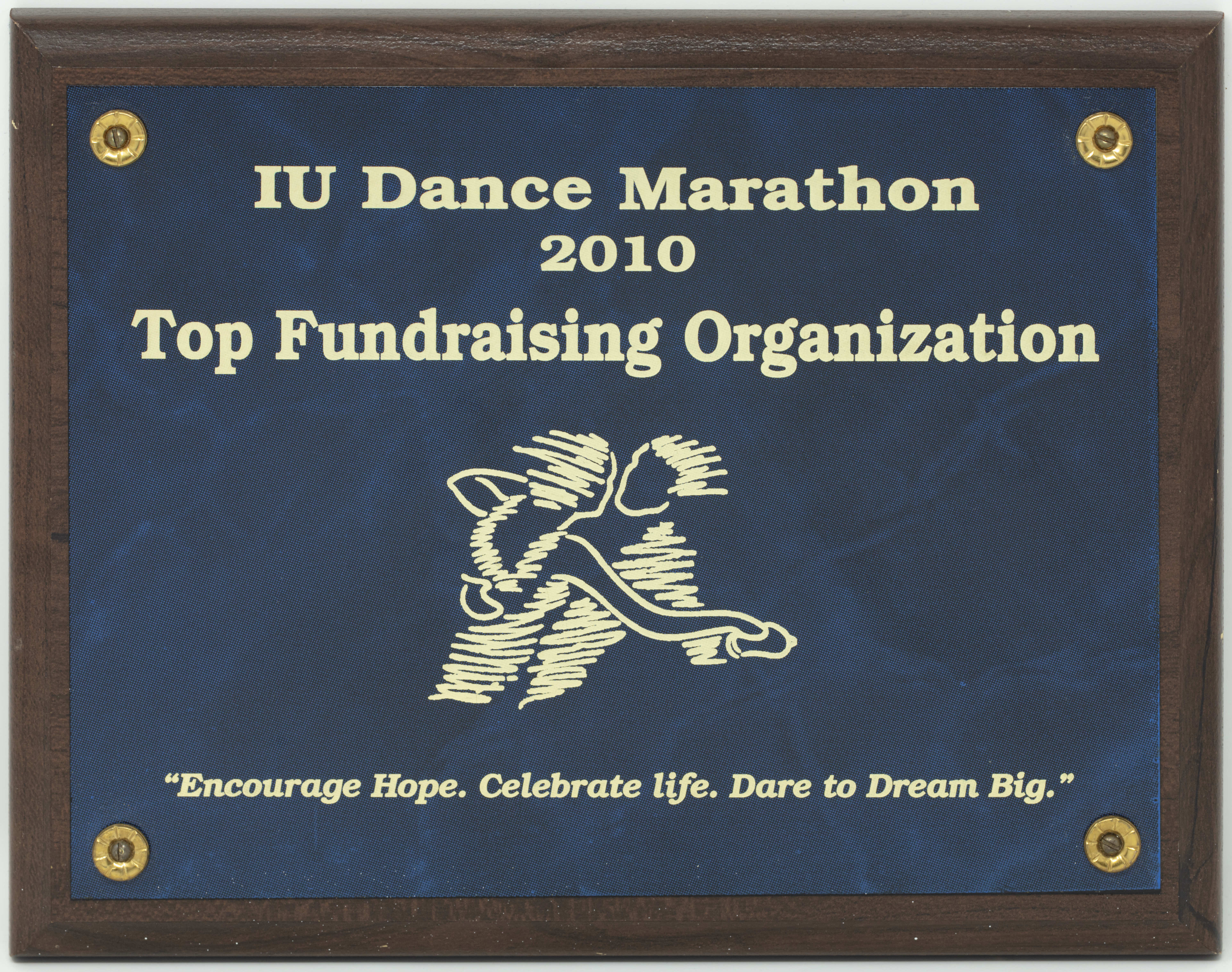 Top Fundraising Organization at IU Dance Marathon