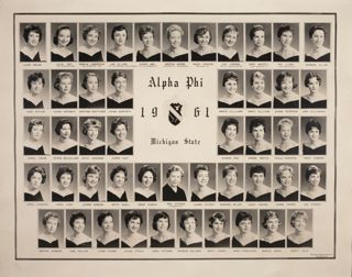 Beta Beta Chapter Composite Photograph, 1961