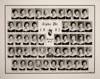 Beta Beta Chapter Composite Photograph, 1962