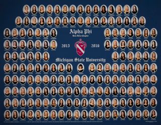 Beta Beta Chapter Composite Photograph, 2015-2016