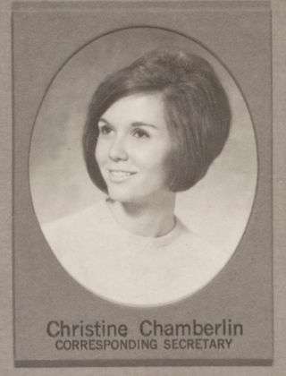 Beta Beta Chapter Composite Detail, Christine Chamberlin, 1969-1970