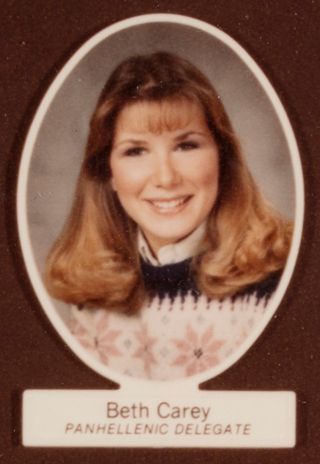 Beta Beta Chapter Composite Detail, Beth Carey, 1983-1984