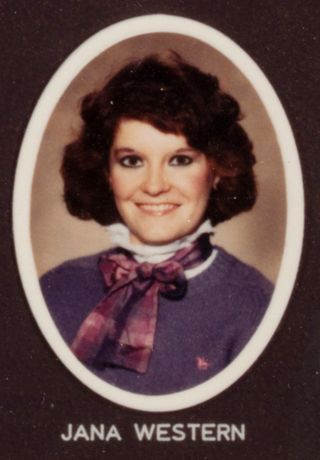 Beta Beta Chapter Composite Detail, Jana Western, 1984-1985