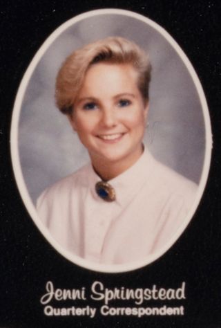 Beta Beta Chapter Composite Detail, Jenni Springstead, 1985-1986