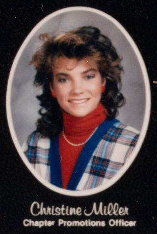 Beta Beta Chapter Composite Detail, Christine Miller, 1985-1986