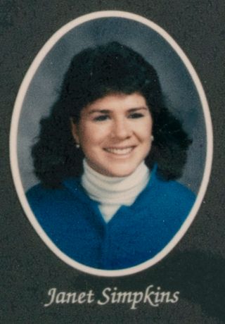 Beta Beta Chapter Composite Detail, Janet Simpkins, 1986-1987