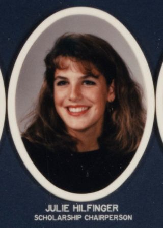 Beta Beta Chapter Composite Detail, Julie Hilfinger, 1990-1991