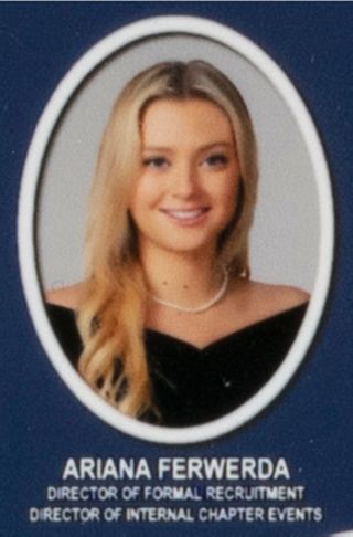 Beta Beta Chapter Composite Detail, Ariana Ferwerda, 2014-2015