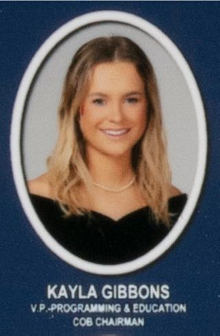Beta Beta Chapter Composite Detail, Kayla Gibbons, 2015-2016